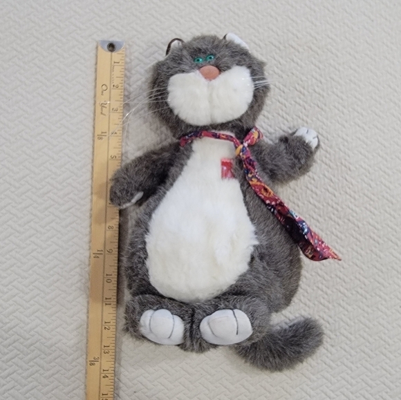 Vintage Hallmark Lester The Whiz Personality Cat 1986 Plush Toy Stuffed Animal - Picture 11 of 16
